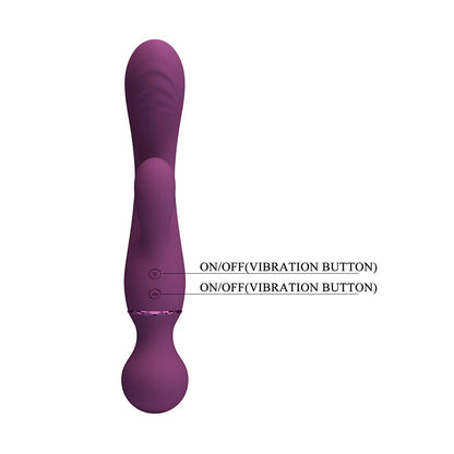 PRETTY LOVE VIBRADOR ROXO PARA PONTO G VERSaTIL E COMPLETO