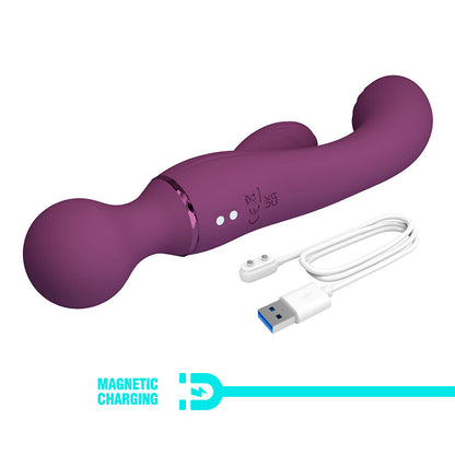 PRETTY LOVE VIBRADOR ROXO PARA PONTO G VERSaTIL E COMPLETO