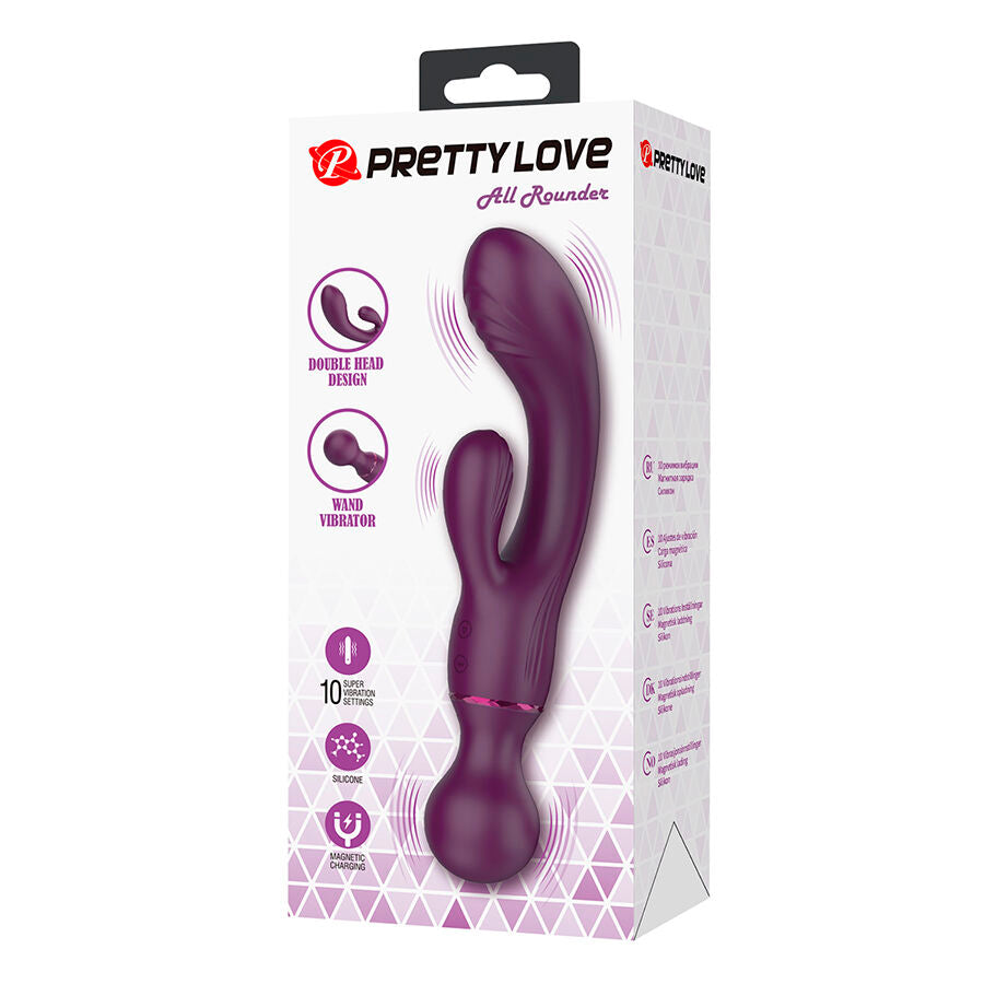 PRETTY LOVE VIBRADOR ROXO PARA PONTO G VERSaTIL E COMPLETO