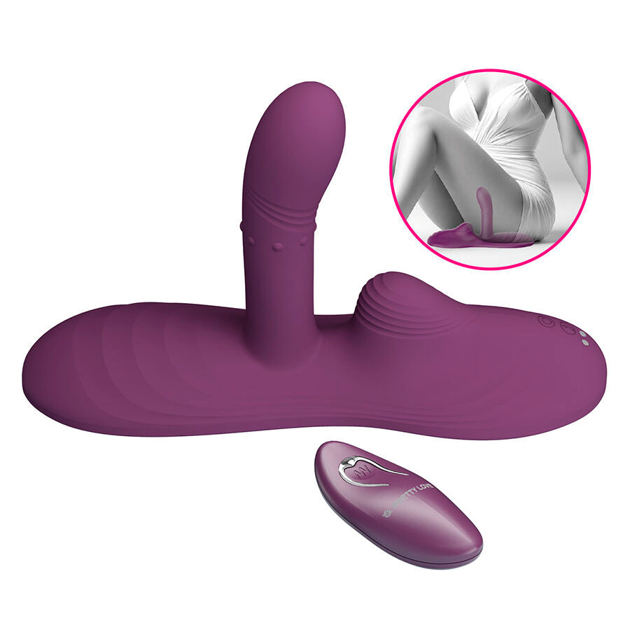 PRETTY LOVE LUKA VIBRADOR DE SENTADO COM EFEITO DE CALOR E CONTROLE REMOTO
