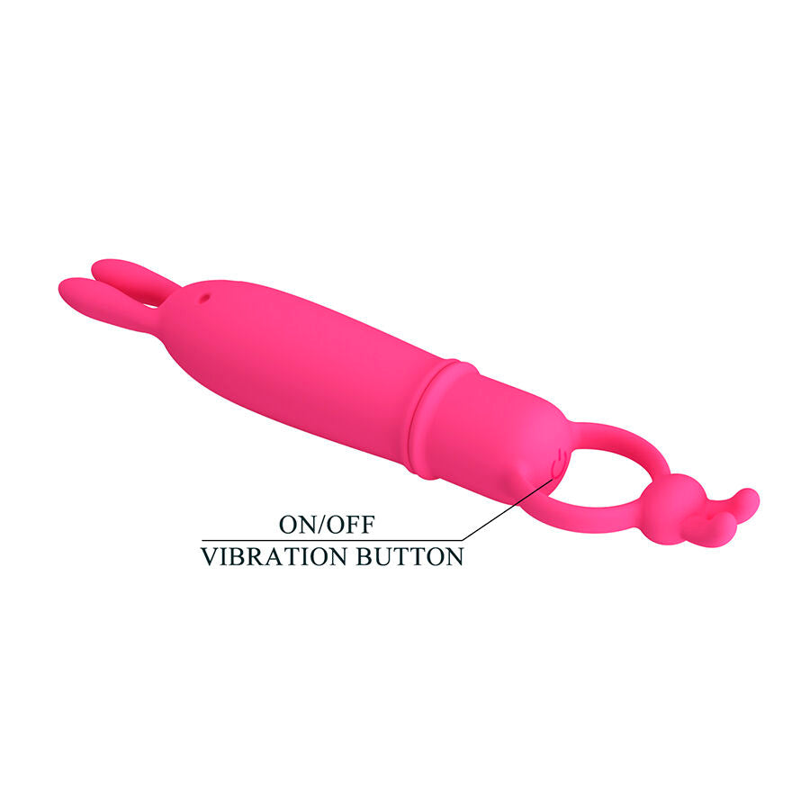 PRETTY LOVE DELIA VIBRADOR RABBIT COM ANEL DE RESISTeNCIA