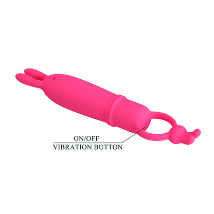PRETTY LOVE DELIA VIBRADOR RABBIT COM ANEL DE RESISTeNCIA