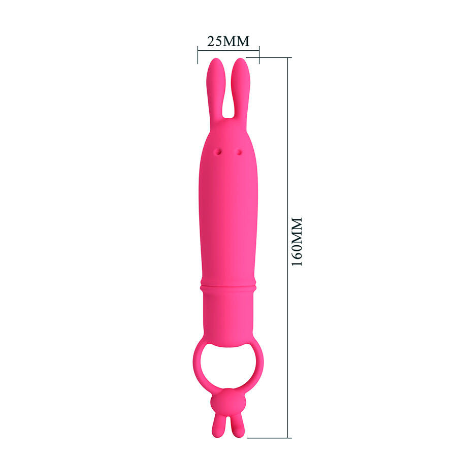 PRETTY LOVE DELIA VIBRADOR RABBIT COM ANEL DE RESISTeNCIA