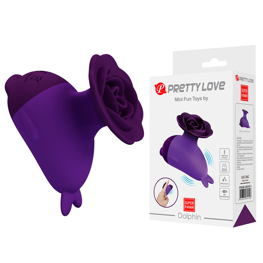 PRETTY LOVE DOLPHIN MINI VIBRADOR COM CLIP