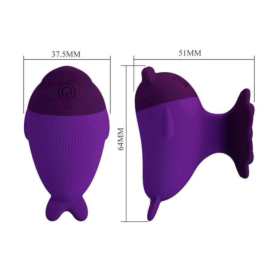 PRETTY LOVE DOLPHIN MINI VIBRADOR COM CLIP