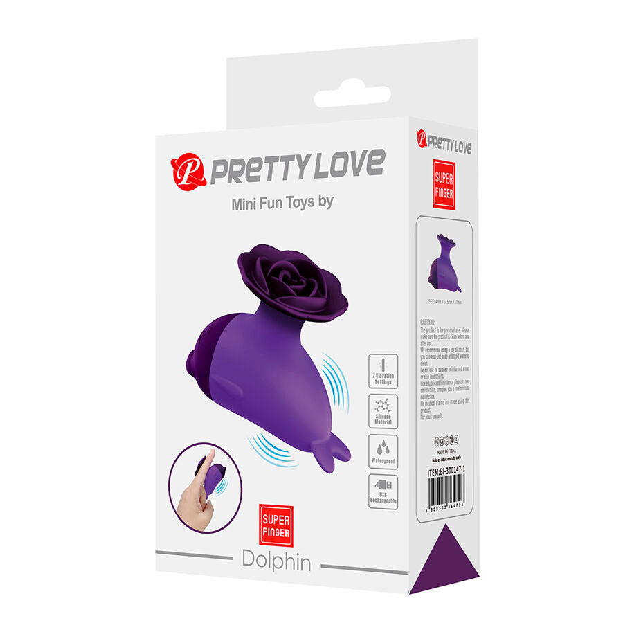 PRETTY LOVE DOLPHIN MINI VIBRADOR COM CLIP