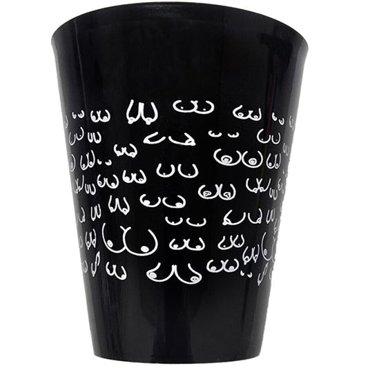 DIABLO PICANTE COPO PRETO 500 ML COM SEIOS BRANCOS