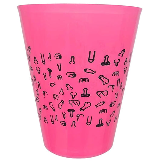 DIABLO PICANTE COPO FuCSIA 500 ML COM PeNIS PRETOS