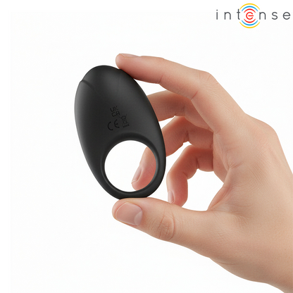 INTENSE MERLOTTE ANILLO VIBRADOR CON ESTIMULACIoN DE CLiTORIS NEGRO