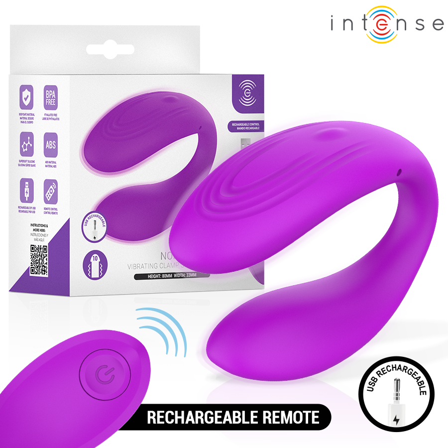 INTENSE NORA ESTIMULADOR DE CLIPE VIBRAToRIO ROXO