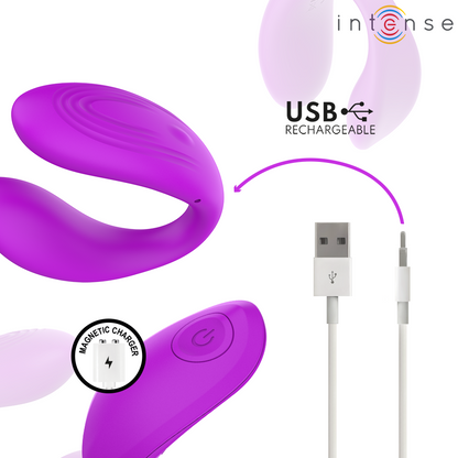 INTENSE NORA ESTIMULADOR DE CLIPE VIBRAToRIO ROXO