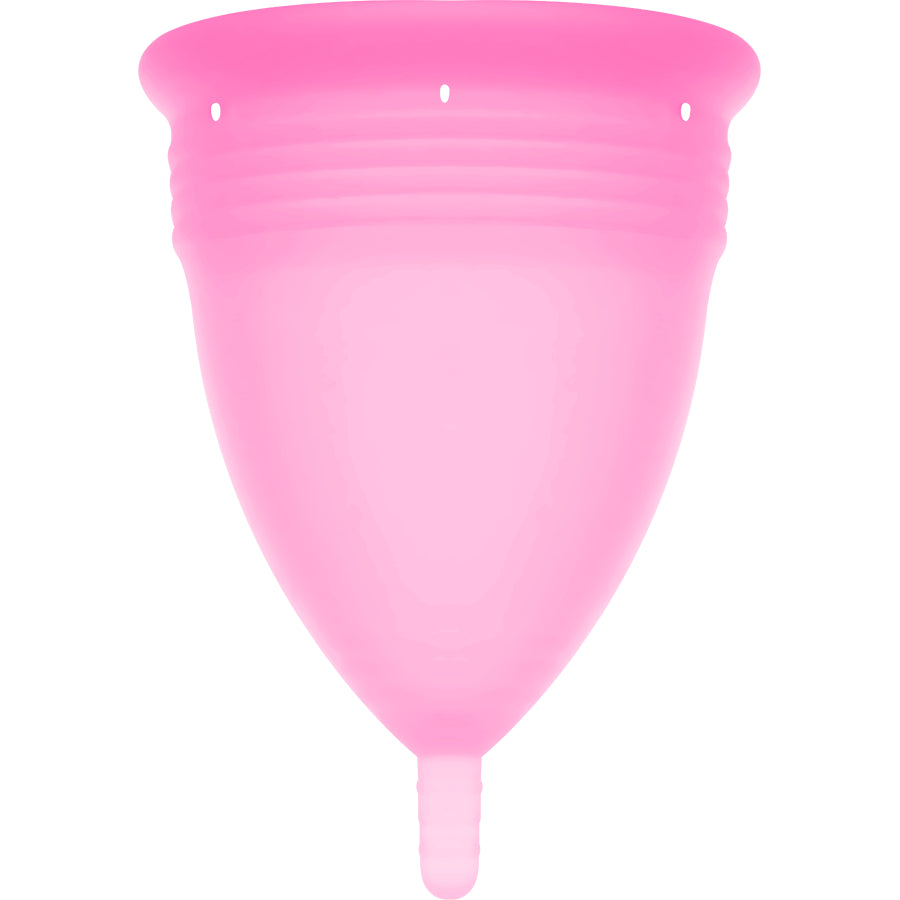 COPA MENSTRUAL STERCUP TAMANHO L ROSA COR SILICONE FDA