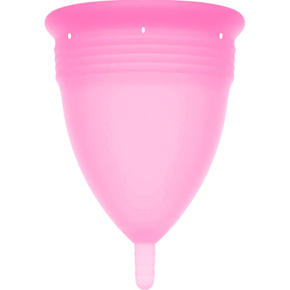 COPA MENSTRUAL STERCUP TAMANHO L ROSA COR SILICONE FDA