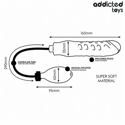 ADDICTED TOYS DILDO INFLABLE MODELO 1
