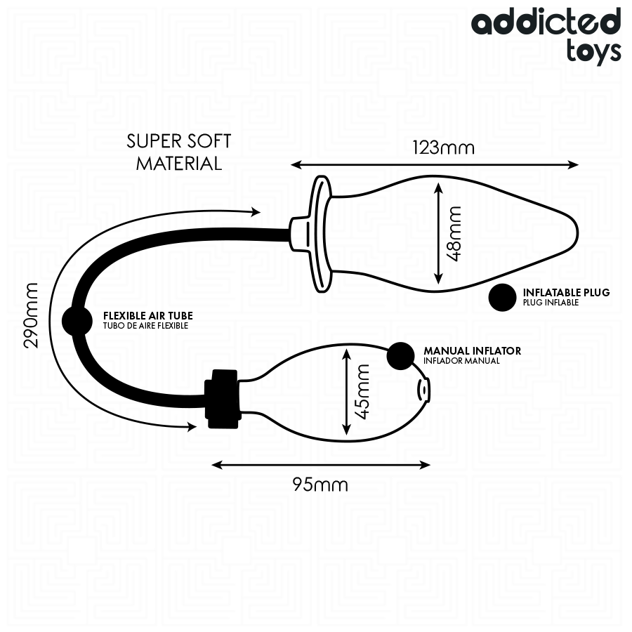 ADDICTED TOYS PLUG ANAL INFLABLE MODELO 1