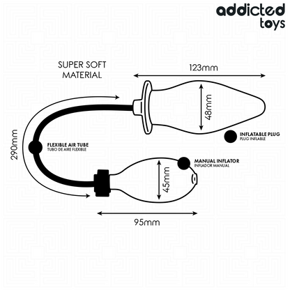 ADDICTED TOYS PLUG ANAL INFLABLE MODELO 1