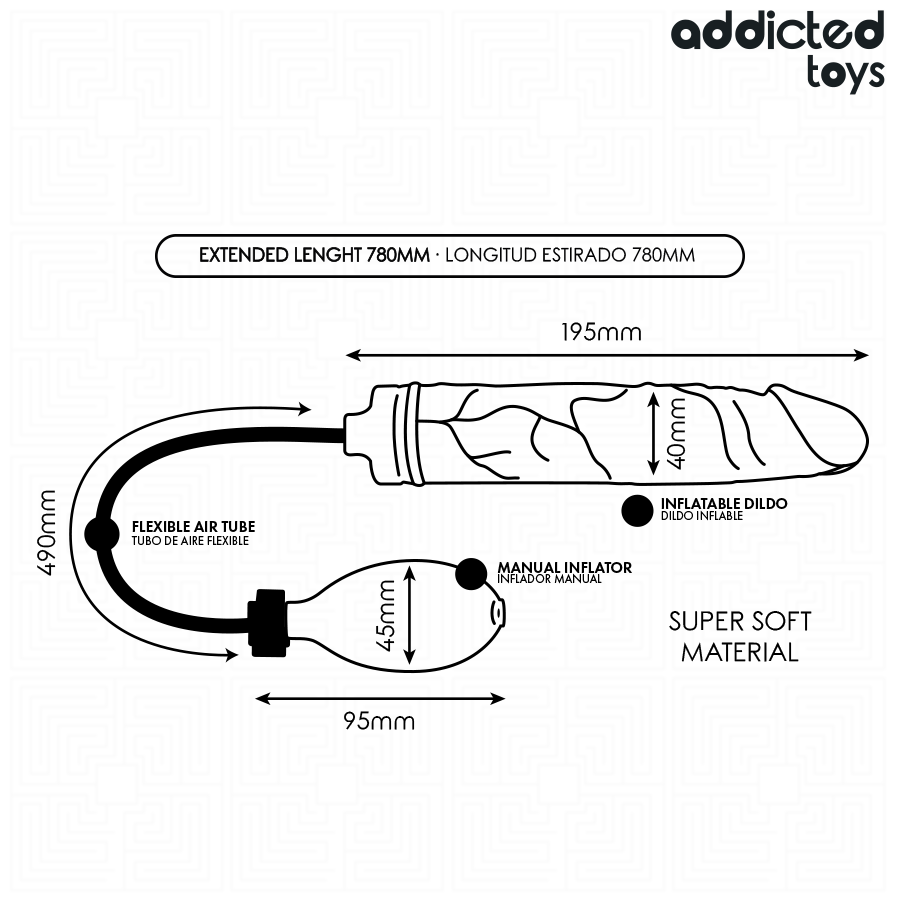 ADDICTED TOYS DILDO INFLABLE MODELO 2