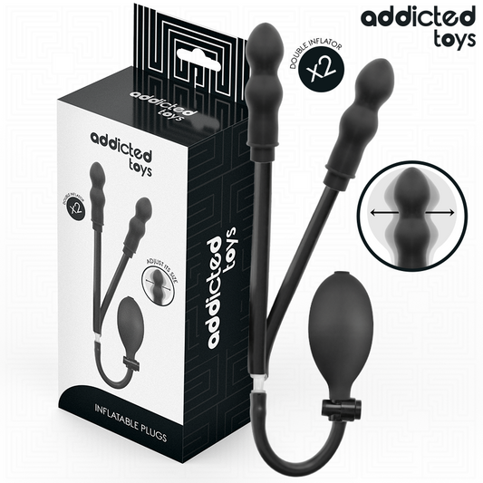 ADDICTED TOYS PLUG ANAL DOBLE INFLABLE MODELO 3