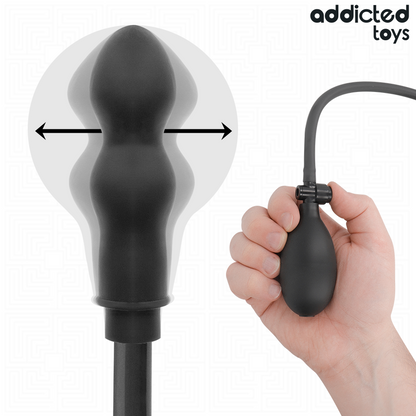 ADDICTED TOYS PLUG ANAL DOBLE INFLABLE MODELO 3