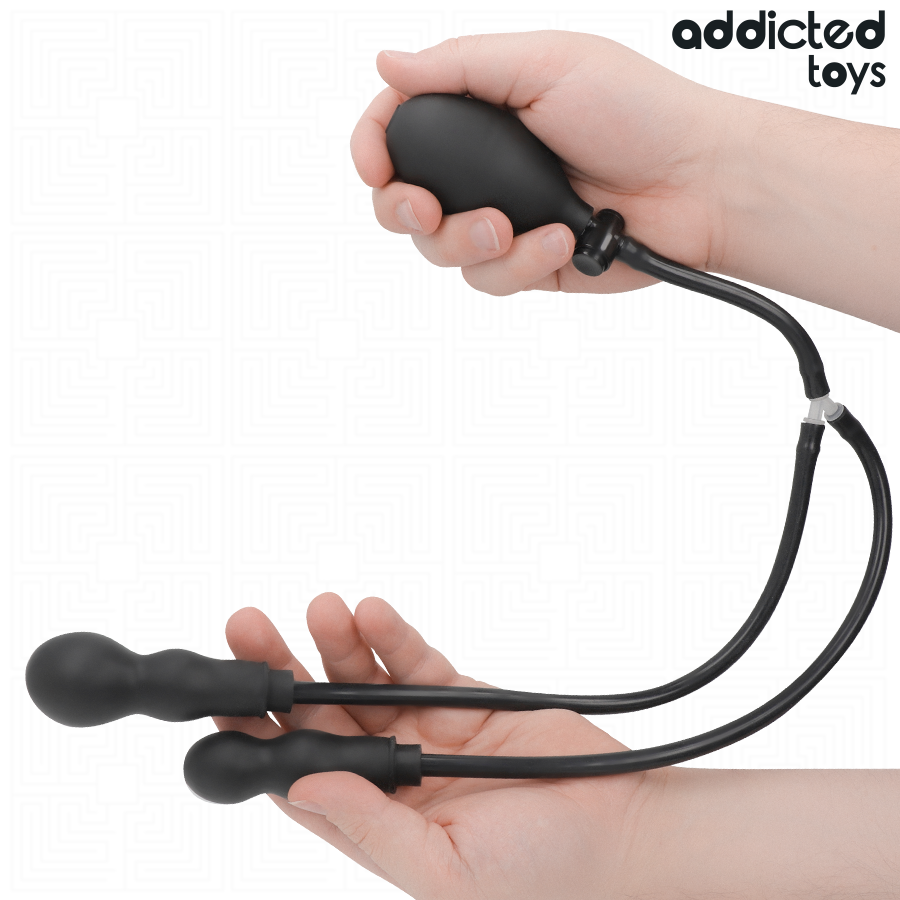 ADDICTED TOYS PLUG ANAL DOBLE INFLABLE MODELO 3