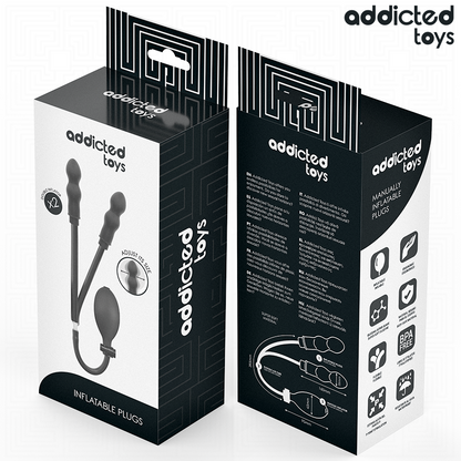 ADDICTED TOYS PLUG ANAL DOBLE INFLABLE MODELO 3