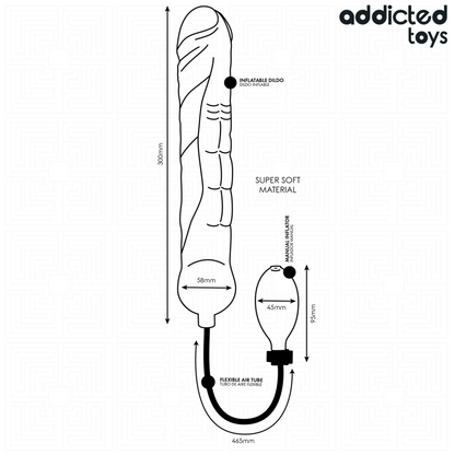 ADDICTED TOYS DILDO INFLABLE XL MODELO 3