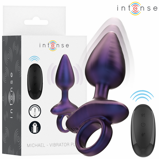 INTENSE MICHAEL VIBRADOR ANAL PLUG MODELO 2 CONTROLE REMOTO