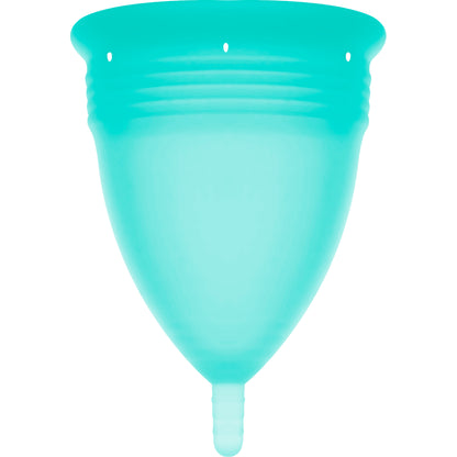 COPA MENSTRUAL STERCUP TAMANHO L AQUAMARINE COR FDA SILICONE