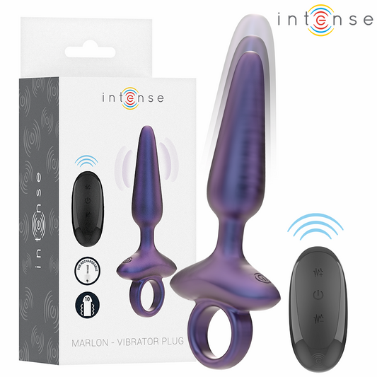 INTENSE MARLON VIBRADOR ANAL PLUG MODELO 4 CONTROLE REMOTO