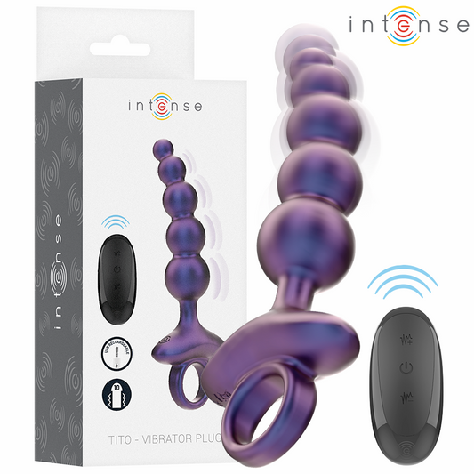 INTENSE TITO VIBRADOR ANAL PLUG MODELO 3 CONTROLE REMOTO