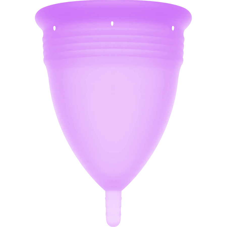 COPA MENSTRUAL STERCUP TAMANHO L COR ROXO SILICONE FDA