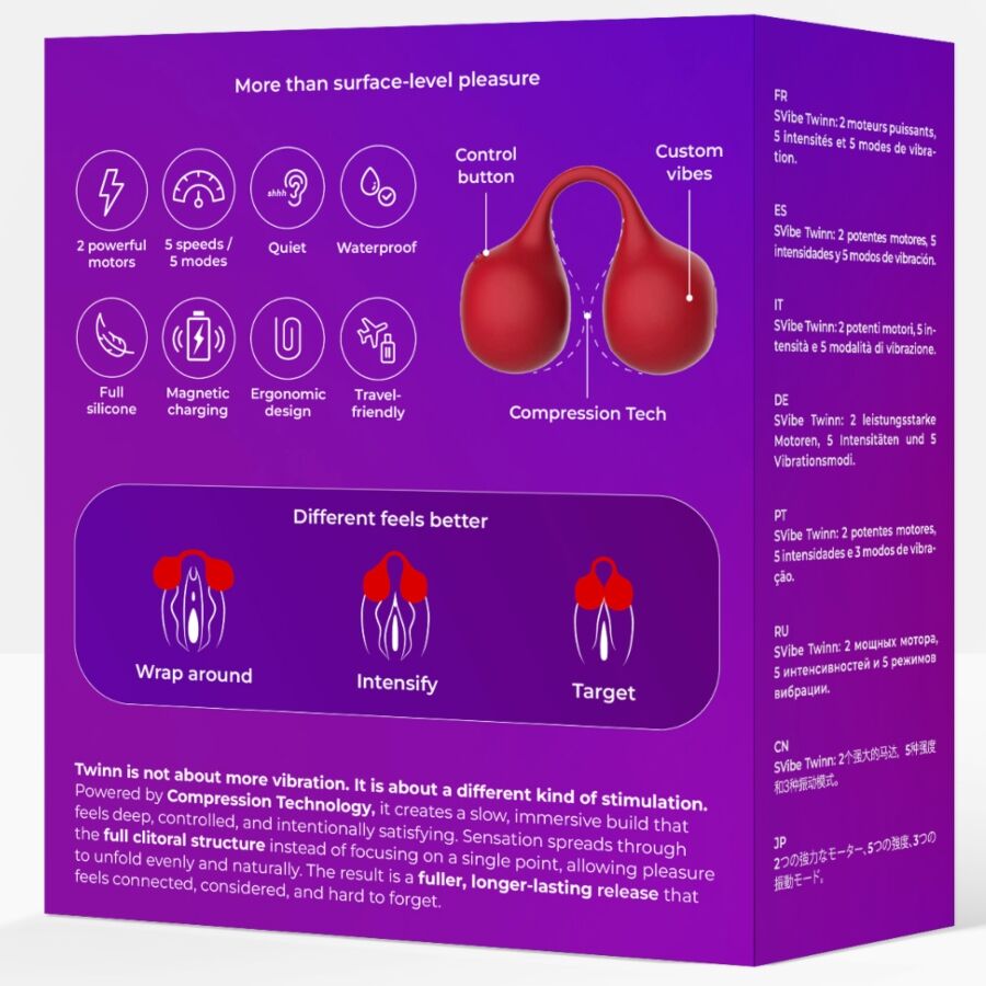 SNAIL VIBE TWINN VIBRADOR DE DEDO CHERRY