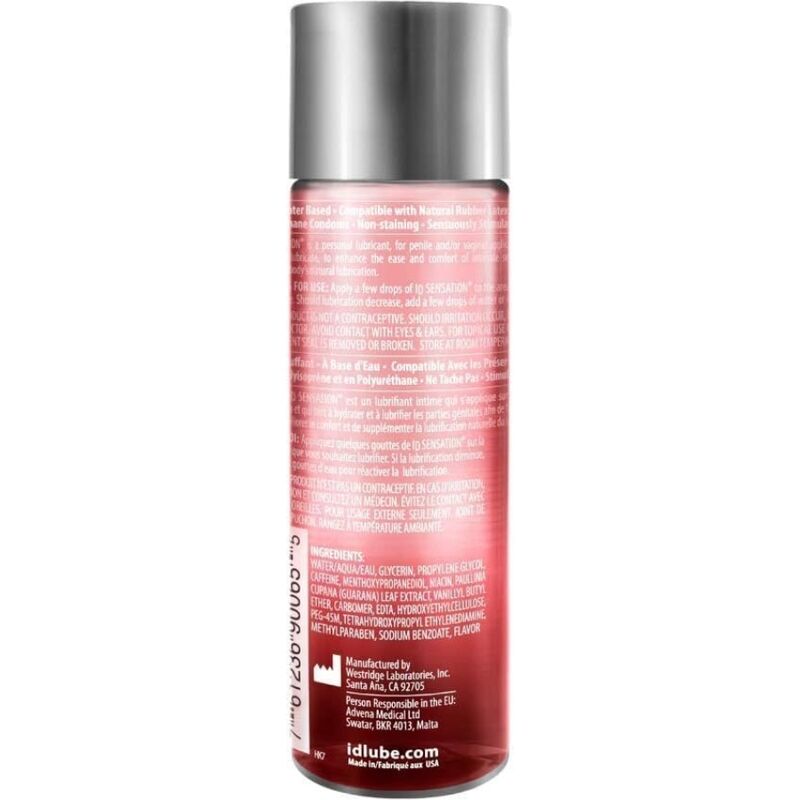 ID SENSATION LUBRIFICANTE BASE DE GUA COM EFEITO CALOR 250 ML