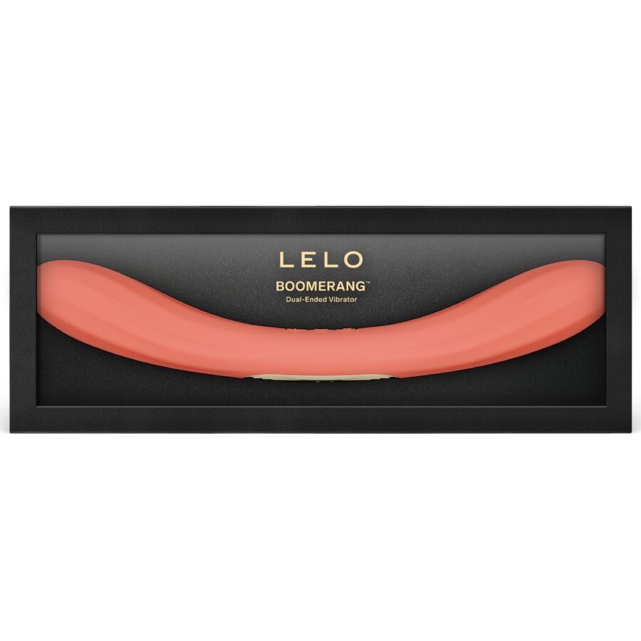 LELO BOOMERANG VIBRADOR DE PONTA DUPLA VERMELHO CORAL