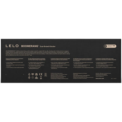 LELO BOOMERANG VIBRADOR DE PONTA DUPLA VERMELHO CORAL