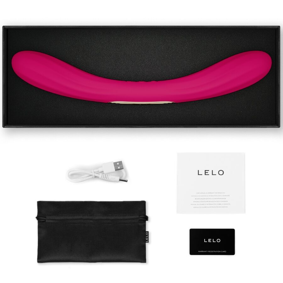 LELO BOOMERANG VIBRADOR DE PONTA DUPLA CEREJA