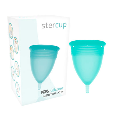 STERCUP MENSTRUAL CUP TAMANHO S AQUAMARINA COR FDA SILICONE