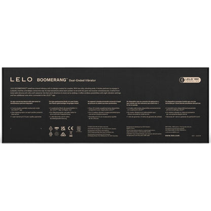 LELO BOOMERANG VIBRADOR DE DUAS PONTAS ROXO