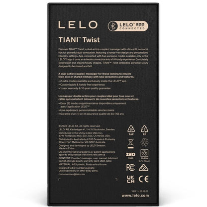 LELO TIANI VIBRADOR PARA CASAIS TWIST ROSA CLARO