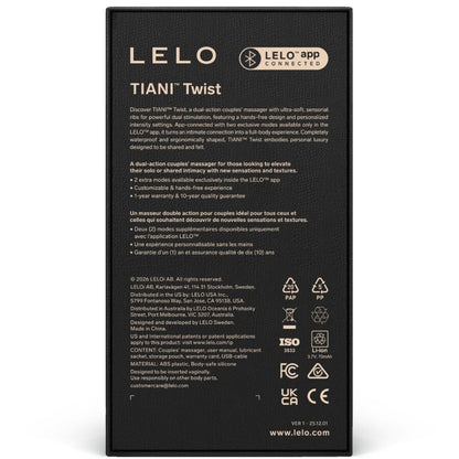 LELO TIANI TWIST ESPUMA VIBRADORA PARA CASAIS