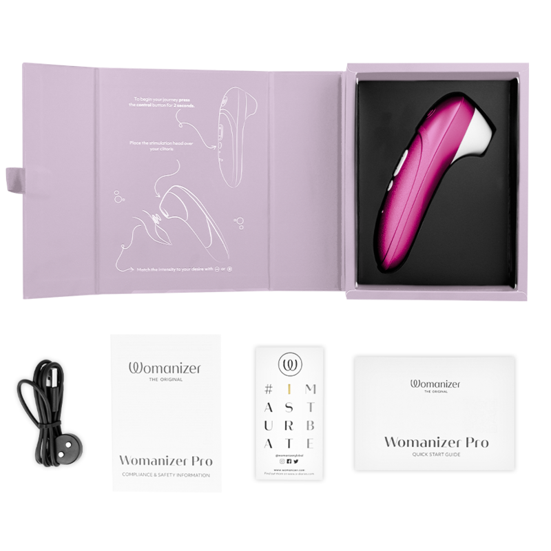 WOMANIZER PRO VIBRANT CLITORIAL ESTIMULANTE ROSA