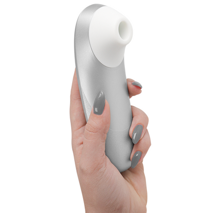 WOMANIZER PRO VIBRANT CLITORIAL STIMULATOR CINZA PRATEADO