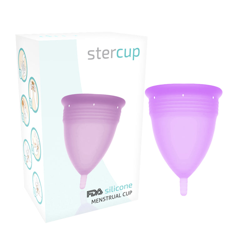 STERCUP MENSTRUAL CUP TAMANHO S COR PURPLE FDA SILICONE