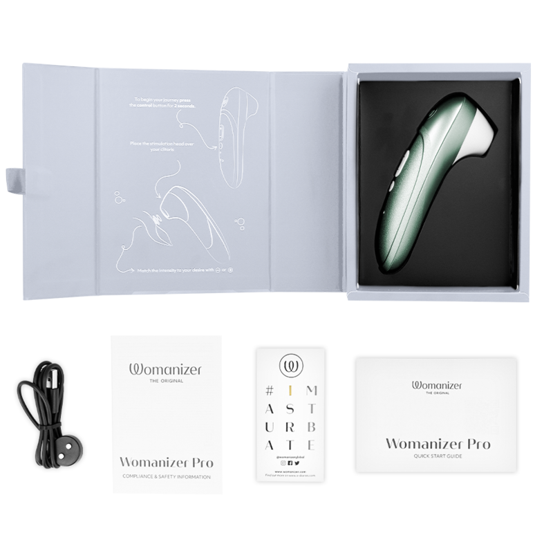 WOMANIZER PRO VIBRANT CLITORIAL ESTIMULANTE VERDE SaLVIA