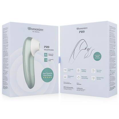 WOMANIZER PRO VIBRANT CLITORIAL ESTIMULANTE VERDE SaLVIA