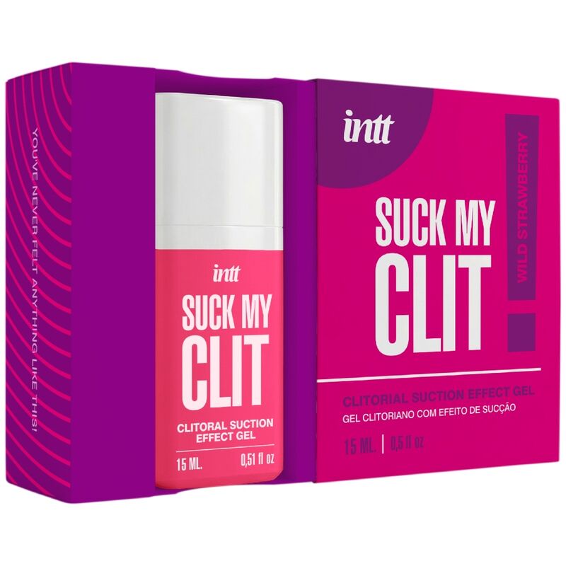 INTT SUCK MY CLIT GEL COM EFEITO DE SUCyaO MORANGO SILVESTRE 15 ML