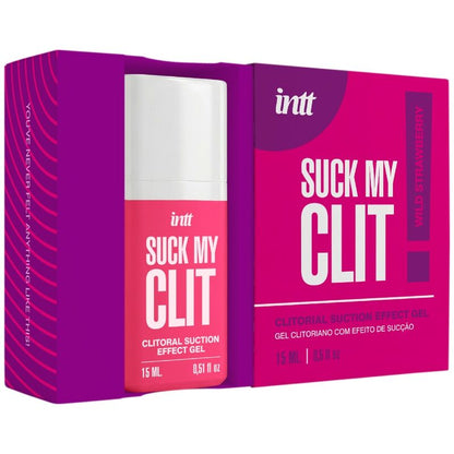 INTT SUCK MY CLIT GEL COM EFEITO DE SUCyaO MORANGO SILVESTRE 15 ML