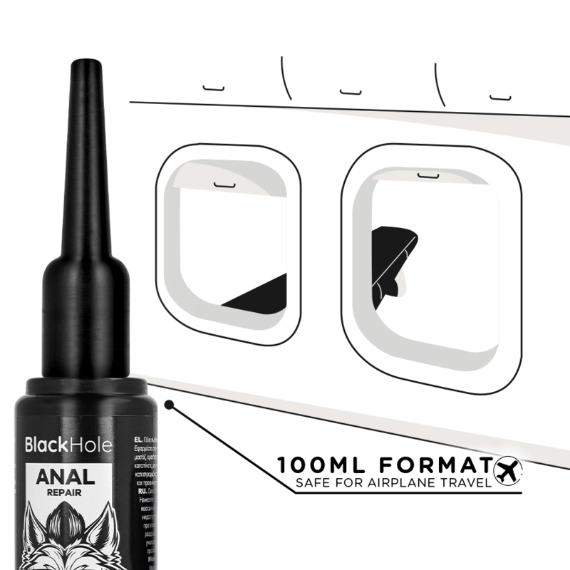 BLACK HOLE APLICADOR DE LUBRIFICANTE ANAL TAMANHO G 100 ML
