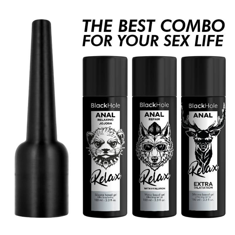 BLACK HOLE APLICADOR DE LUBRIFICANTE ANAL TAMANHO G 100 ML