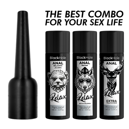 BLACK HOLE APLICADOR DE LUBRIFICANTE ANAL TAMANHO G 100 ML
